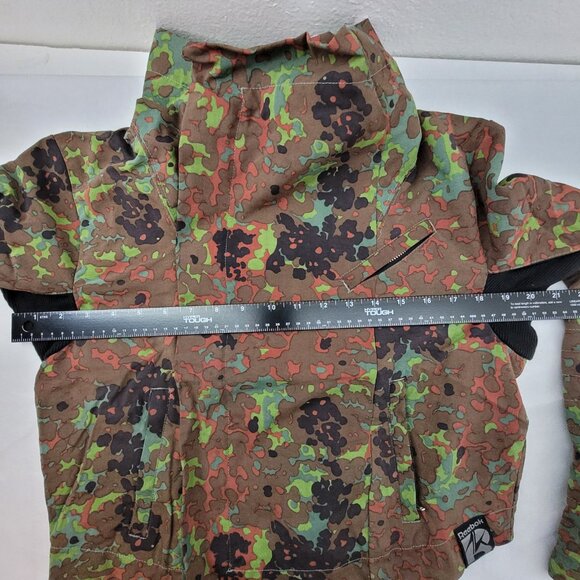 REEBOK x ALICIA KEYS RARE Camo Military Cargo Reptile Cropped Jacket Moto HTF - Picture 16 of 16